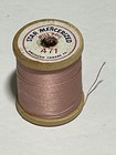 Vintage Star Mercerized Thread On Wood Spool Peach Color Lot Pk7