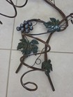 Wrought Iron Grapevine Wine Rack Wall Hanging 6 Bottle Holder 40    Rustic Tuscany