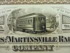Indianapolis   Martinsville Rapid Traction Co 1902 Specimen Stock Certificate