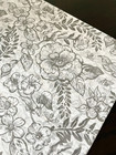 Gray Timeless Floral Design Tissue Paper Sheets Choose Size   Package Amount