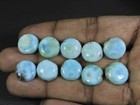 13mm Natural Larimar Pectolite Round Cabochon Loose Gemstone 10pcs Lot 74cts A06