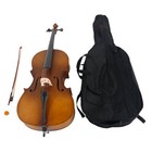 4 4 Acoustic Cello 4 Strings With Case Bow Rosin Wood Color