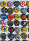 Joblot 46 X Mixed Designs   Colours Bottle Top  Crown Caps  Used