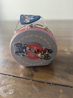 Disney Mickey Mouse Round Tin Metal Lunchbox Carry Case With Handle