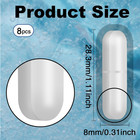 Magnetic Stir Bar 8pcs - 30mm Ptfe Coated Laboratory Stir Bars For Industrial ag