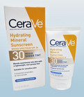 Cerave Hydrating Mineral Sunscreen Spf 30 Medium Sheer Tint 1 7 Oz Exp  2027 2pc