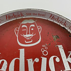 Vtg Antique Metal Advertising Tray Hedrick Beer   Cream Ale 12    Red Brewing Ny
