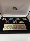 Nbc Through The Years Peacock Logo Set 1943-1986 With Cert 1143 10 000