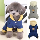 Winter Warm Pet Dog Coat With Bow Small Dog Jacket With D-ring Puppy Clothing