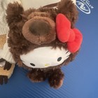 Gund Hello Kitty 125th Anniversary Brown Bear Plush Red Bow 2023 4048377