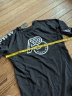 Albino Preto A pww Rash Guard Shirt Mens Size L Black Jiu Jitsu Short Sleeve 