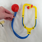 Vintage 1987 Fisher Price Doctor Black Pretend Plastic Bag Medical Kit   2010