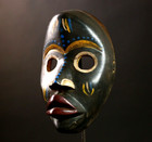 Vintage African Mask Hand Carved Wood Tribal Wall Hanging Art Home Decor-g4310