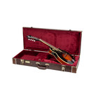 Crossrock Rectangular Wooden Case Fits F-style Mandolin-with Metal Feet-brown