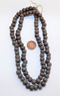 100  Old Rare Mauve Padre Trade Beads Antique Style Strand  Bin B7