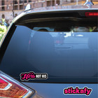 Hers Not His Vinyl Sticker For Laptop Car Decal Boat Aussie Funny