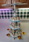Vintage Lillian Vernon Easter Go Round 3 Tier Wood Carousel Pyramid 19 