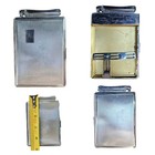 Colibri Monopol  Silver Tone Metal Vintage Cigarette Case lighter