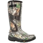 Rocky Xrb 1000g Insulated Waterproof Camo Rubber Round Toe Rain  Mens Green Casu