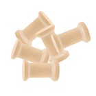 10pcs Wood Spools Weaving Bobbins Empty Thread Spools  original Color 