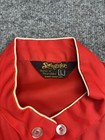 Vintage Swingster Coors Jacket Mens Large Red Nylon Racing Stripe Windbreaker