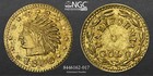 1860 Indian Rd California Fractional Gold   Ngc Ms62   Gold Rush
