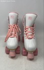 Roller Derby Womens Pixie Pink White High Top Adjustable Roller Skates Size 7-10