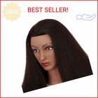 Mannequin Head 100  Real Hair 16 Inch Training Head Manikin For Hairdresser Trai