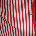 Vintage Hair Cutting Cape Mcm Red   White Stripes Barber Shop Quartet Rare 1950s