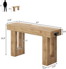 47  Entryway Table With Socket And Sensor Light  Narrow Console Table With Stora