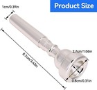 Bach Trumpet Mouthpiece 3c  New Silver Gold Plated Trumpet Mouthpiece 3c Size   