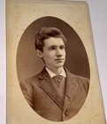 Rare Antique Victorian American Id d Young Man  George Maxon New York Cdv Photo 