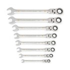 Gearwrench 8pc Metric Flex Head Combination Ratcheting Wrench Set Gwd8frwmm New