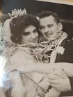 Rare Old Vintage Photo Wedding Bride Groom Confetti