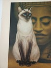 Vtg Siamese Cat Print 1965 From The Original Art By Girard Goodenow  19 X 14 5