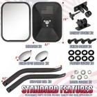 2 Pack Mking Doorless Mirrors Safe Doors Off Driving Jeep Wrangler Yj Tj Jk Jl