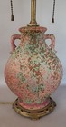 Weller Pottery Lamp Base 10  Rare C  1920 Mcm Mottled Pink   Green Trial Glaze