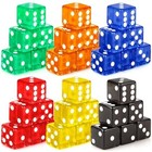 36 Pieces Casino Dice Set 19mm Large Dice Game Acrylic 6 Sided Colored Dice Bulk