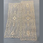 Antique Vintage Lace Linen Lot Tambour Battenburg Bobbin Table Runner Dickie Set