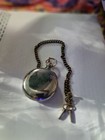 Hampden Watch Co  Full Hunter Pocket Watch Mechanical Key Wind W  Chain 1880s
