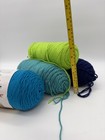 Bernat Super Value Yarn Lot 4 Skeins Blue Teal Green Acrylic Worsted  4