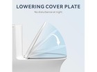 Jingze Dual Flush Elongated Toilet  White 