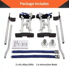 Drywall Stilts 15-23 Inch Aluminum Tool Stilt For Painting Painter Taping Silver