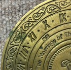 Vintage Solid Brass 6  Sundial Marriage Of The Prince Of Wales   Lady Diana 1981