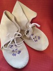Native American Moccasins  Nice Small Beads On Front