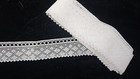 Vintage antique  White  Cotton Leavers Lace  10 Yards