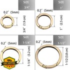 Metal O Rings For Purse Strap  10 Pcs Gold 1 25   Handbag Keys