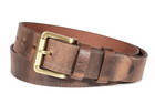 Men s Full Grain Buffalo Leather Belt 1 5  Heavy Duty Handmade Usa  Westren