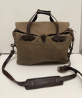 Cc Filson Briefcase Computer Bag Style 257 Otter Green Canvas Leather Usa Made