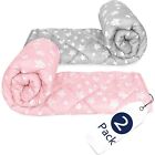 Toddler Comforter 2 Pack Quilted Baby Blanket Down Alternative Quilt 39 x47 